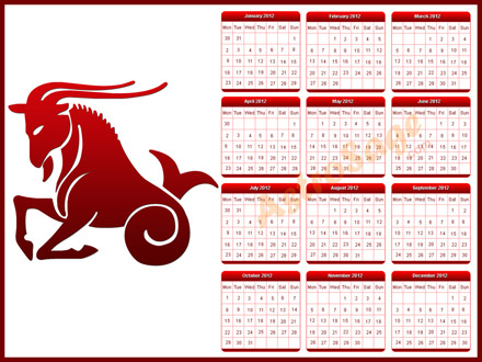 Free capricorn 2012 wallpapers