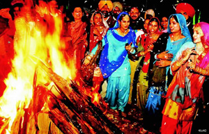 Lohri bonfire