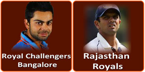 Royal Challengers Bangalore vs Rajasthan Royals