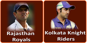 Kolkata Knight Riders vs Rajasthan Royals