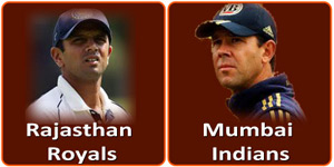 Rajasthan Royals vs Mumbai Indians