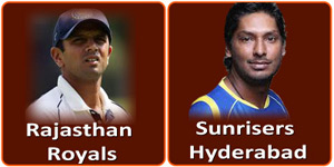 Rajasthan Royals vs Sunrisers Hyderabad