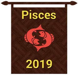 Symbol of Pisces zodiac sign