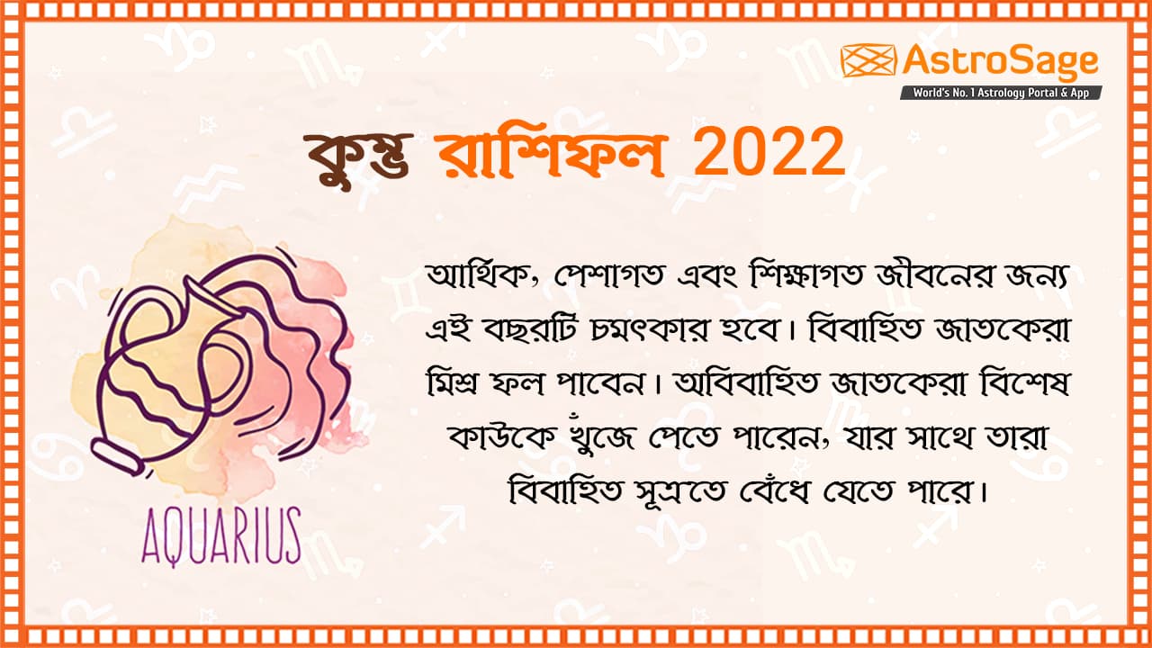 Aquarius Horoscope 2022 In Bengali
