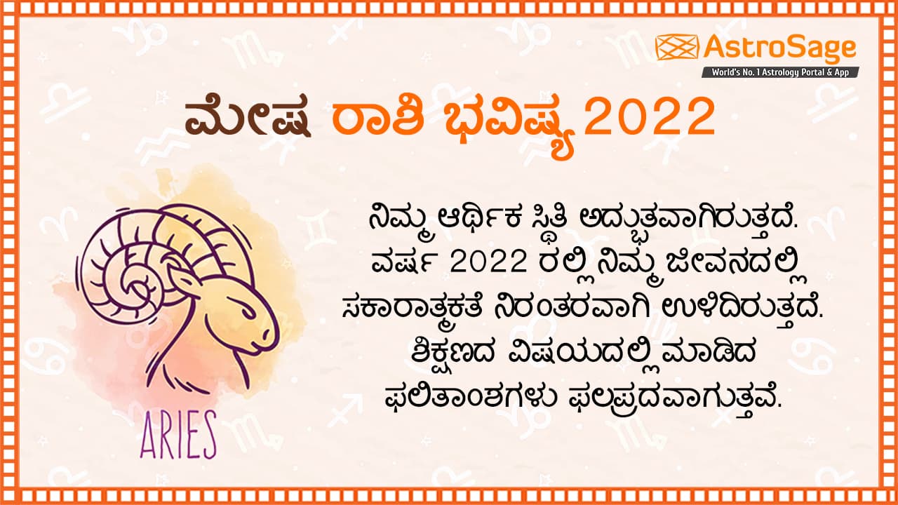 Aries Horoscope 2022 In Kannada