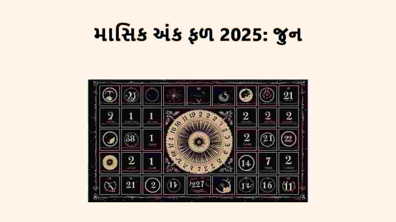 માસિક અંક ફળ જુન 2025