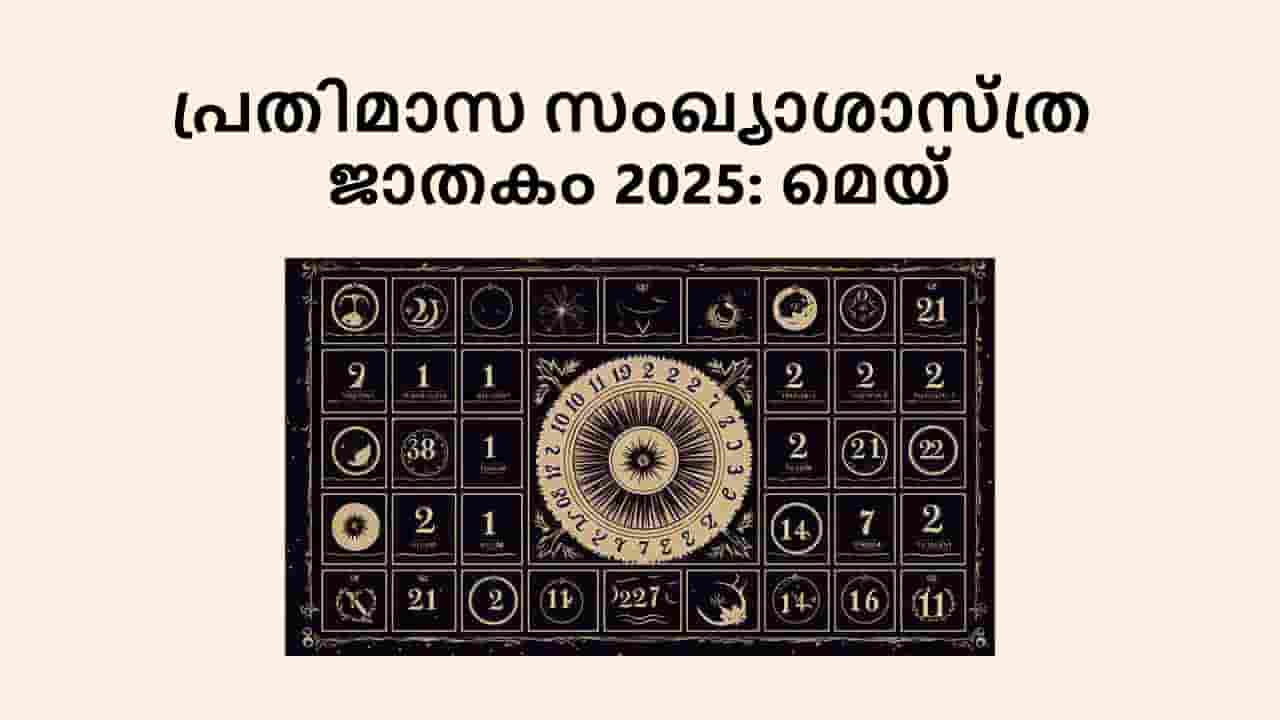 പ്രതിമാസ സംഖ്യാശാസ്ത്ര ജാതകം 2025: മെയ്