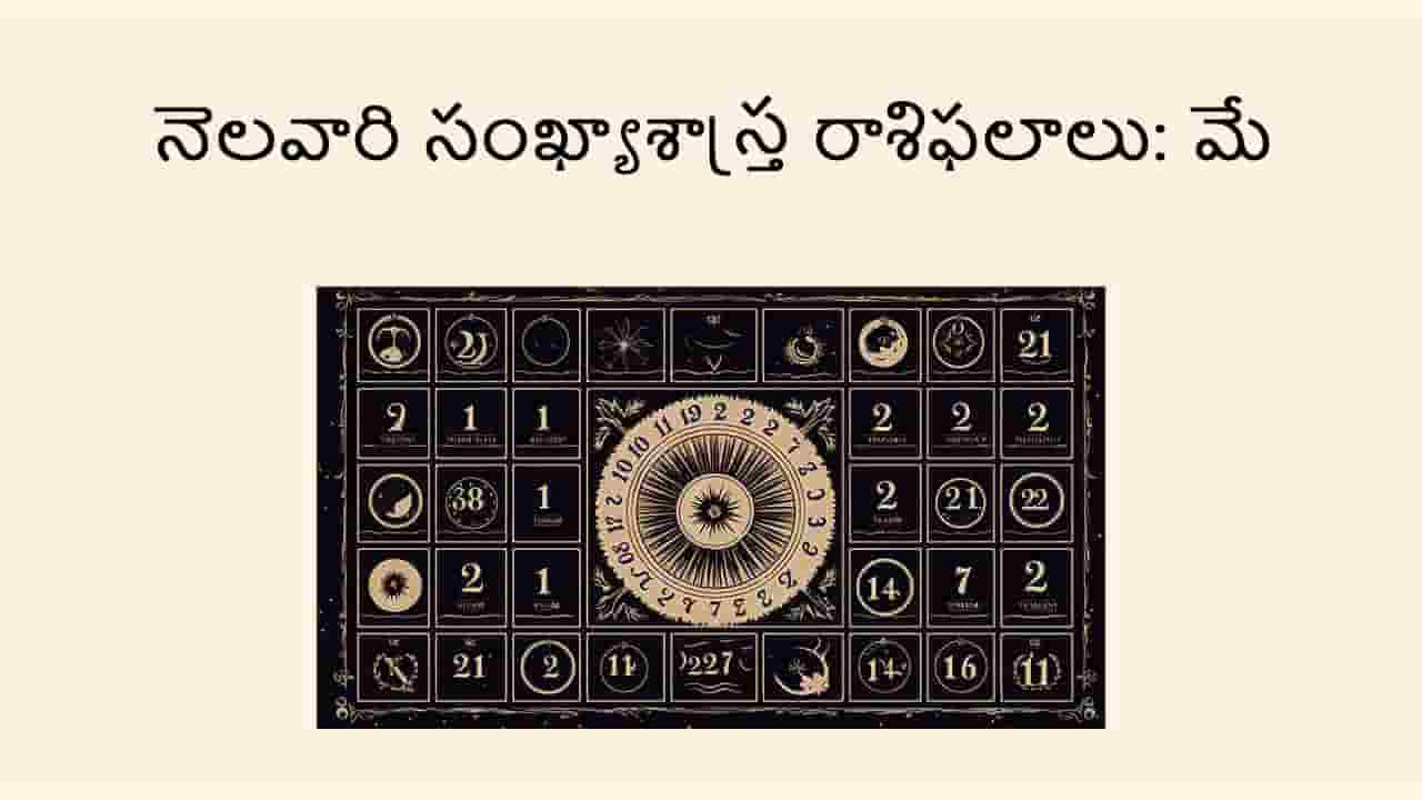 May 2025 Numerology Monthly Horoscope in Telugu