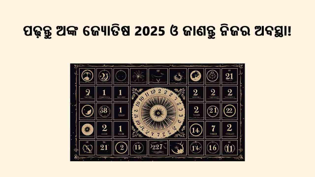 ପଢ଼ନ୍ତୁ ଅଙ୍କ ଜ୍ଯୋତିଷ 2025 ଓ ଜାଣନ୍ତୁ ନିଜର ଅବସ୍ଥା!
