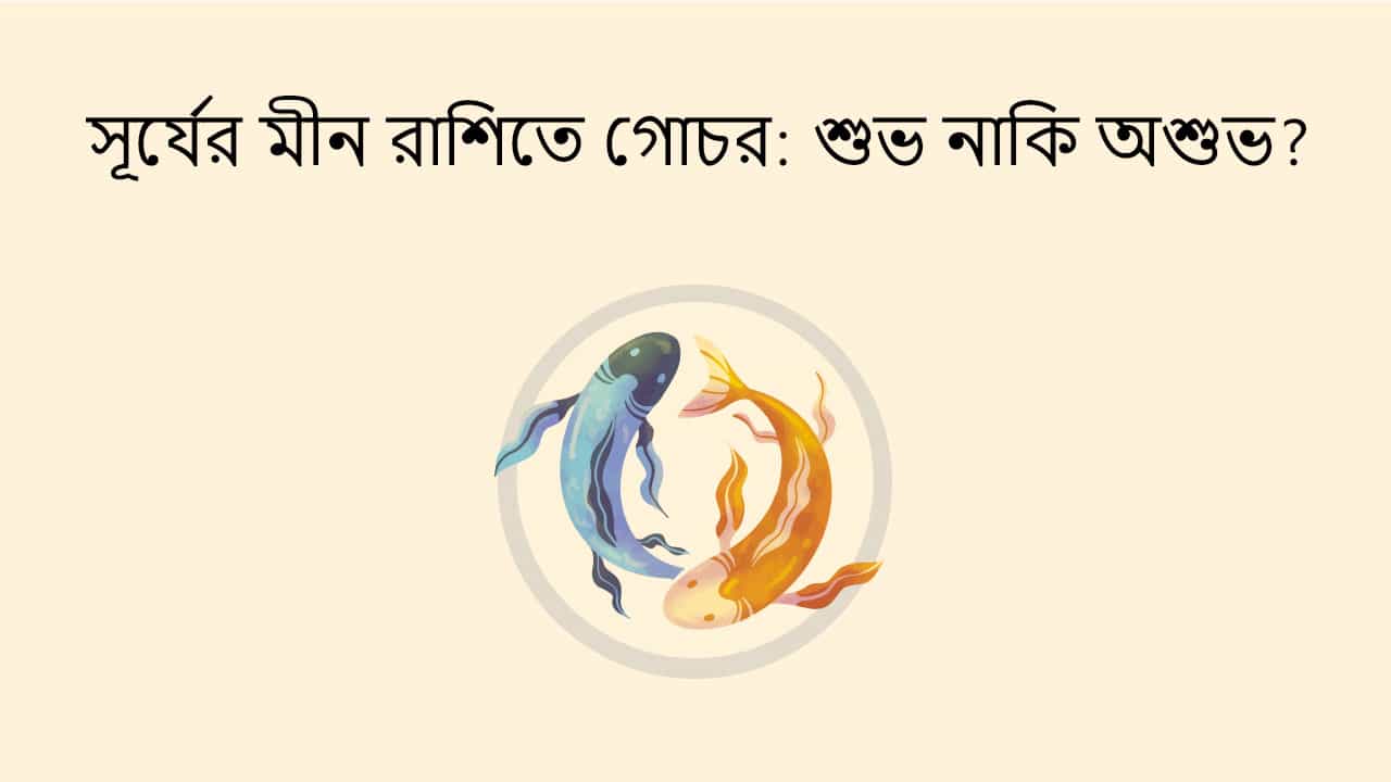সূর্যের মীন রাশিতে গোচর: শুভ নাকি অশুভ?