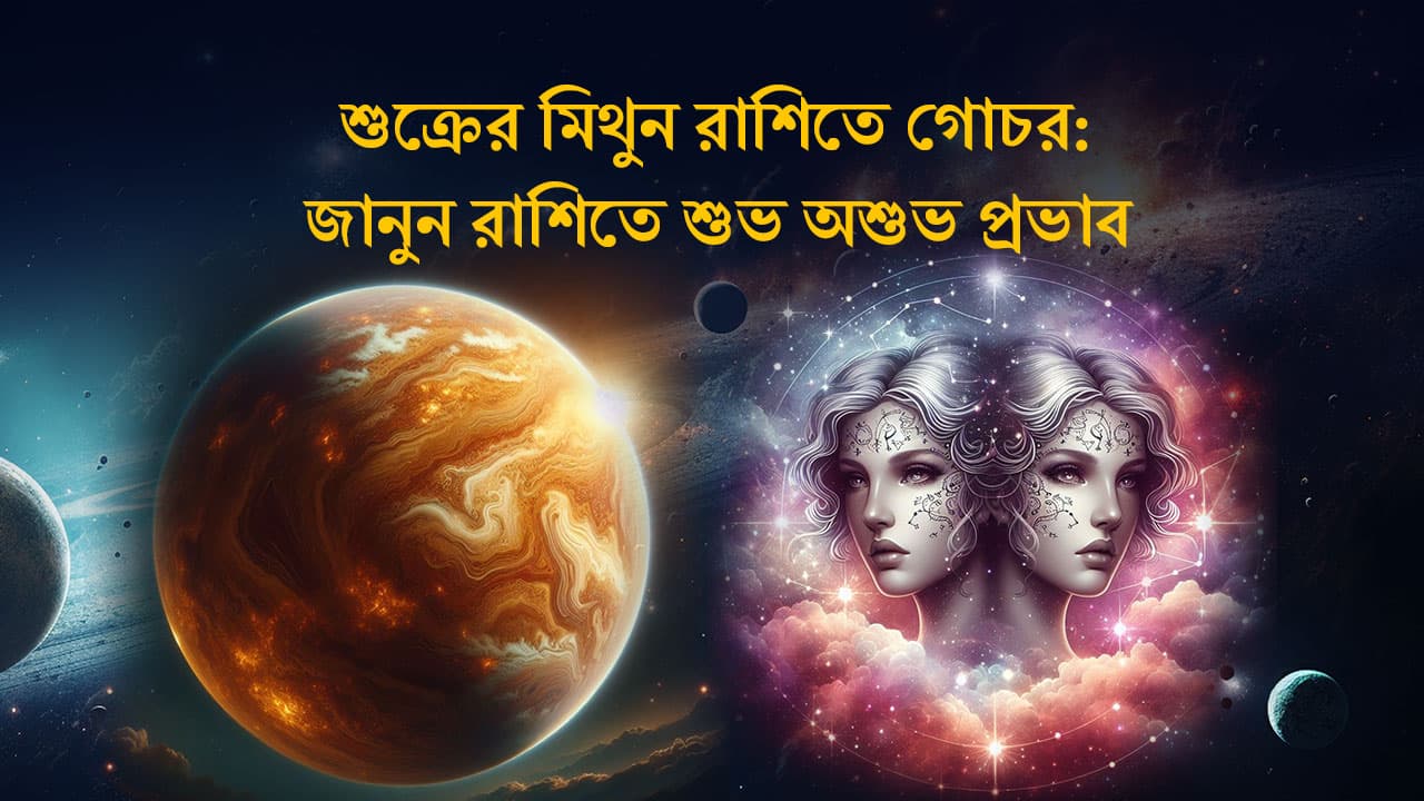 শুক্রের মিথুন রাশিতে গোচর: জানুন রাশিতে শুভ অশুভ প্রভাব