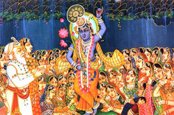 Krishna is also known as Goverdhan Dhari for lifting Govardhan Parvat.