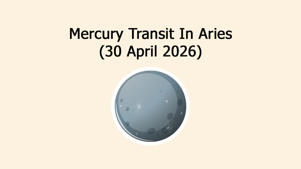 Mercury Transit In Aries, Mercury Transit 2026