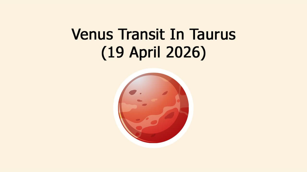 Venus Transit in Taurus, Venus Transit 2026