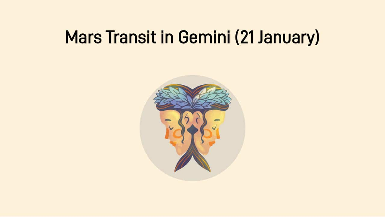 Mars Transit In Gemini