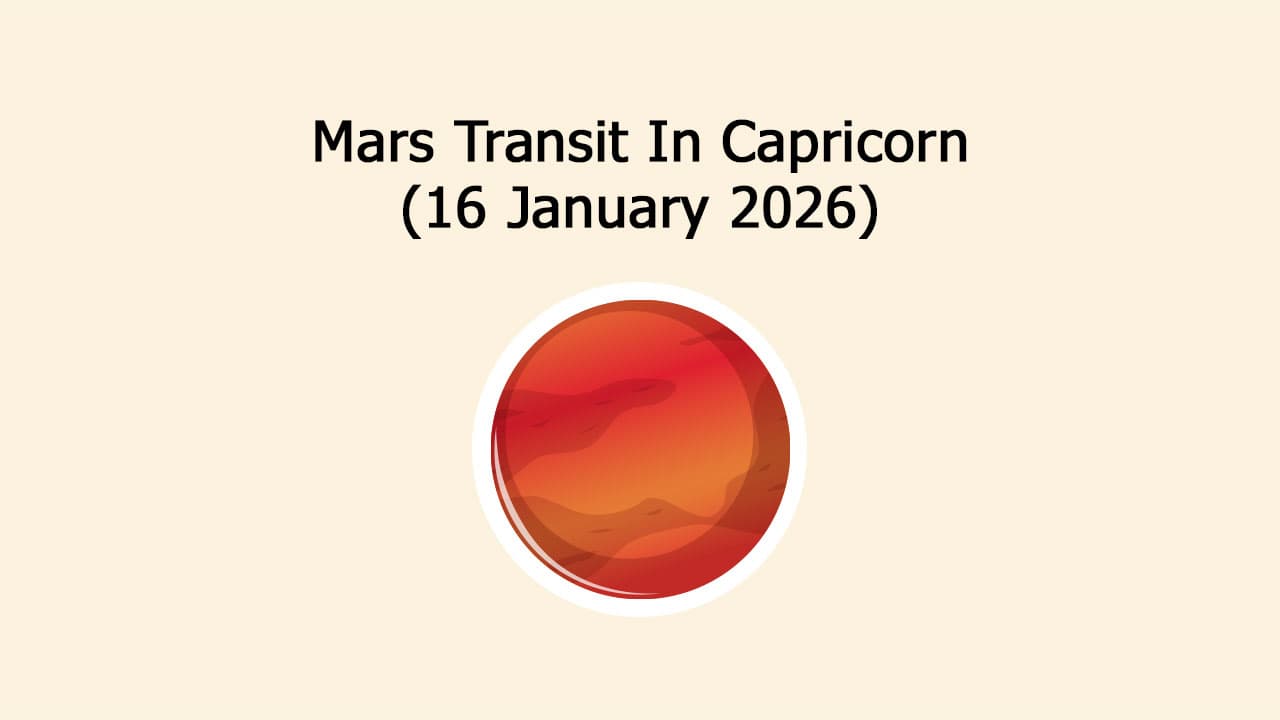 Mars Transit In Aquarius On 23 February, 2026