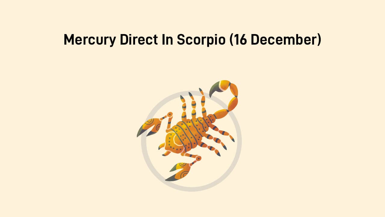 Mercury Direct In Scorpio