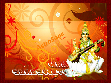 Free Wallpapers of Saraswati